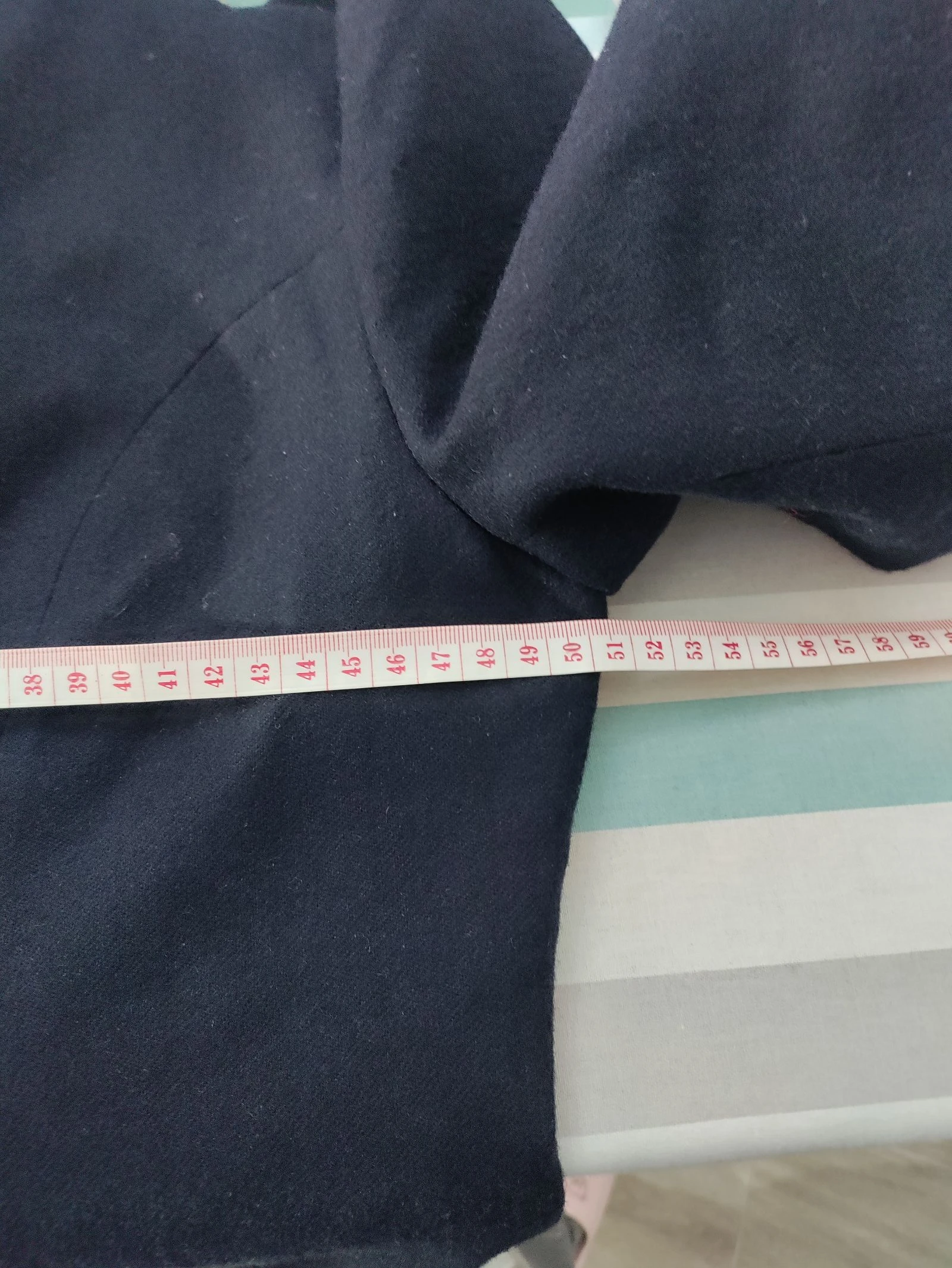 Traje vintage Greta Madrid azul marino/negro con cuello y botones de terciopelo • Talla 44 – photo 14
